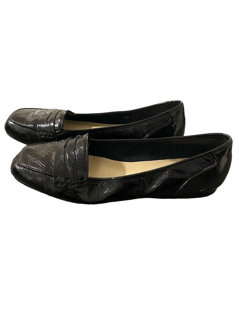 Enzo Angiolini Black Patent Leather Loafers - Picture 4 of 12